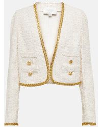 Giambattista Valli - Embellished Boucle Cropped Jacket - Lyst