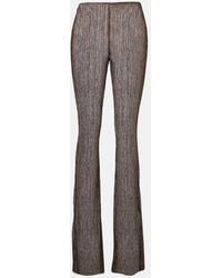 Cala De La Cruz - Dries Lame Flared Pants - Lyst