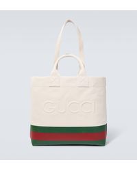 Gucci - Cabas en toile a logo - Lyst