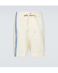 JW Anderson - Shorts De Algodon Y Lino De Tiro Alto - Lyst