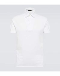 Loro Piana - Cotton Pique Polo Shirt - Lyst