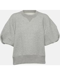 Sacai - Knitted Cotton-blend Top - Lyst
