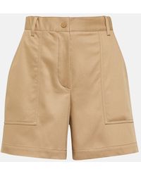 Moncler - Shorts in misto cotone - Lyst