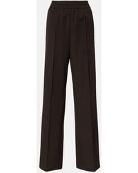 Dolce & Gabbana - Virgin Wool Wide-Leg Pants - Lyst