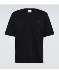 Ami Paris - Ami De Cour Cotton Jersey T-Shirt - Lyst