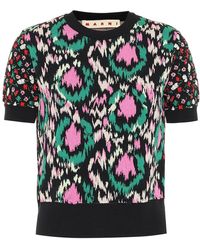 Marni Top a fiori - Nero