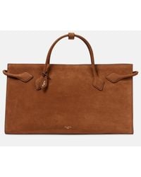 Alaïa - Le Teckel Suede Tote Bag - Lyst