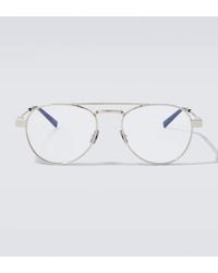 Saint Laurent - Sl 808 Opt Aviator Glasses - Lyst