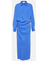 Valentino - Cady Couture Silk Shirt Dress - Lyst