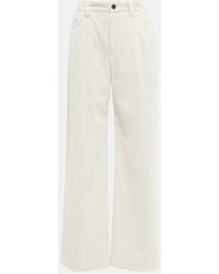 Brunello Cucinelli - High-Rise-Hose Aus Cord - Lyst