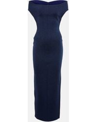 Alaïa - Off-shoulder Wool-blend Lurex® Gown - Lyst