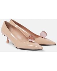 Jimmy Choo - Orb 50 Embellished Patent Leather Pumps - Lyst