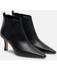 Manolo Blahnik - Ankle Boots Dildaltra 70 Aus Leder - Lyst