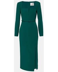 Roland Mouret - Robe Midi En Laine Et Soie - Lyst