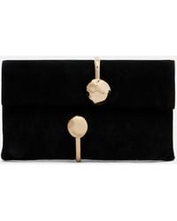 Jonathan Simkhai - Clutch Amaya Aus Veloursleder - Lyst