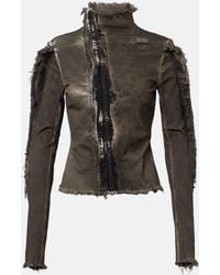 Rick Owens - Gary Distressed Denim Jacket - Lyst