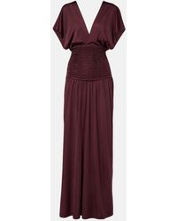 AYA MUSE - Anara Ruched Maxi Dress - Lyst