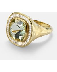 Octavia Elizabeth - Chroma 18Kt Ring With Diamonds And Beryl - Lyst