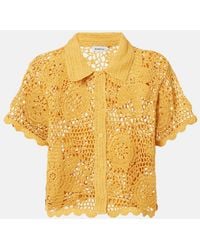 Jonathan Simkhai - Macks Floral Crochet Cotton Shirt - Lyst
