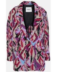 Isabel Marant - Intarsia Wool-Blend Jacket - Lyst