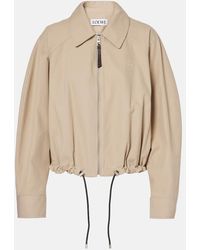 Loewe - Cotton Bomber Jacket - Lyst