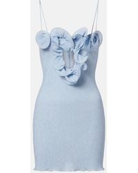 Magda Butrym - Ruffled Crepe Minidress - Lyst