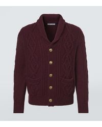 Brunello Cucinelli - Cable-Knit Cashmere Cardigan - Lyst