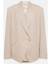 The Sei - Double-Breasted Crepe Blazer - Lyst