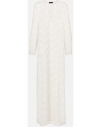 Nili Lotan - Cotton Lace Maxi Dress - Lyst