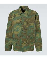 RRL - Camouflage Cotton Overshirt - Lyst