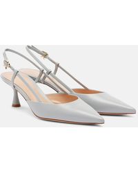 Gianvito Rossi - Ascent 55 Leather Slingback Pumps - Lyst
