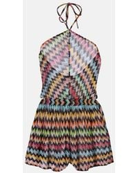 Missoni - Zigzag Lame Playsuit - Lyst