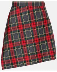 Vivienne Westwood - Infinity Plaid Virgin Wool Miniskirt - Lyst