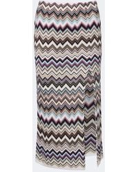 Missoni - Zigzag Midi Skirt - Lyst