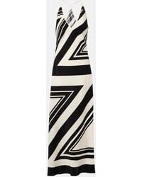 SIR. - Bedrucktes Maxikleid Pietra Aus Seiden-Crepe - Lyst