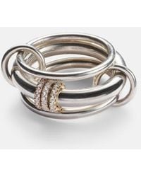 Spinelli Kilcollin - Gemini Sterling Ring With Diamonds - Lyst