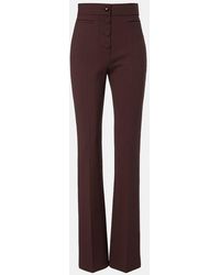 Valentino Garavani - Vgold Wool-Blend Straight Pants - Lyst