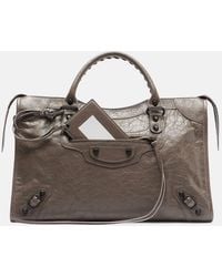 Balenciaga - Le City Medium Leather Tote Bag - Lyst