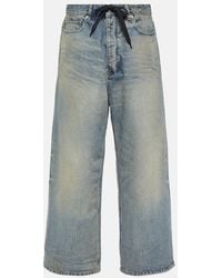 Balenciaga - Mid-Rise Wide-Leg Jeans - Lyst
