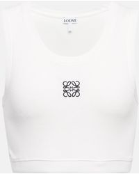 Loewe Cropped-Top Anagram - Weiß