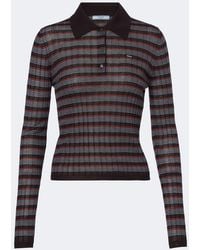 Prada - Pullover Polo - Lyst