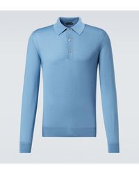 Tom Ford - Cashmere And Silk Polo Shirt - Lyst