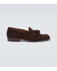 dunhill - Suede Loafers - Lyst
