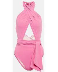 Karla Colletto - Cutout Halterneck Swimsuit - Lyst