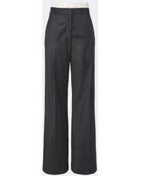 Rohe - Virgin Wool Wide-Leg Pants - Lyst