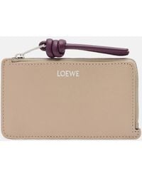 Loewe - Knot Leather Card Holder - Lyst