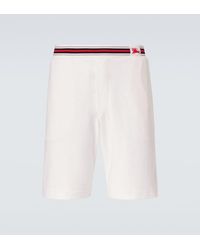 Burberry - Ekd Cotton-Blend Towelling Shorts - Lyst