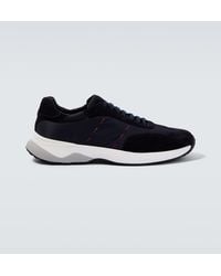 Kiton - Suede-Trimmed Sneakers - Lyst