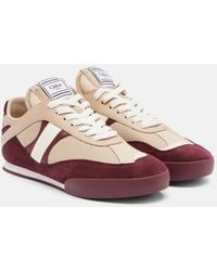 Chloé - Kick Suede-Trimmed Sneakers - Lyst