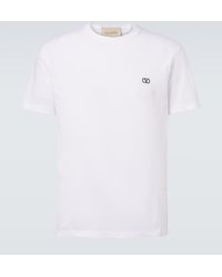 Valentino - Vlogo Cotton Jersey T-Shirt - Lyst